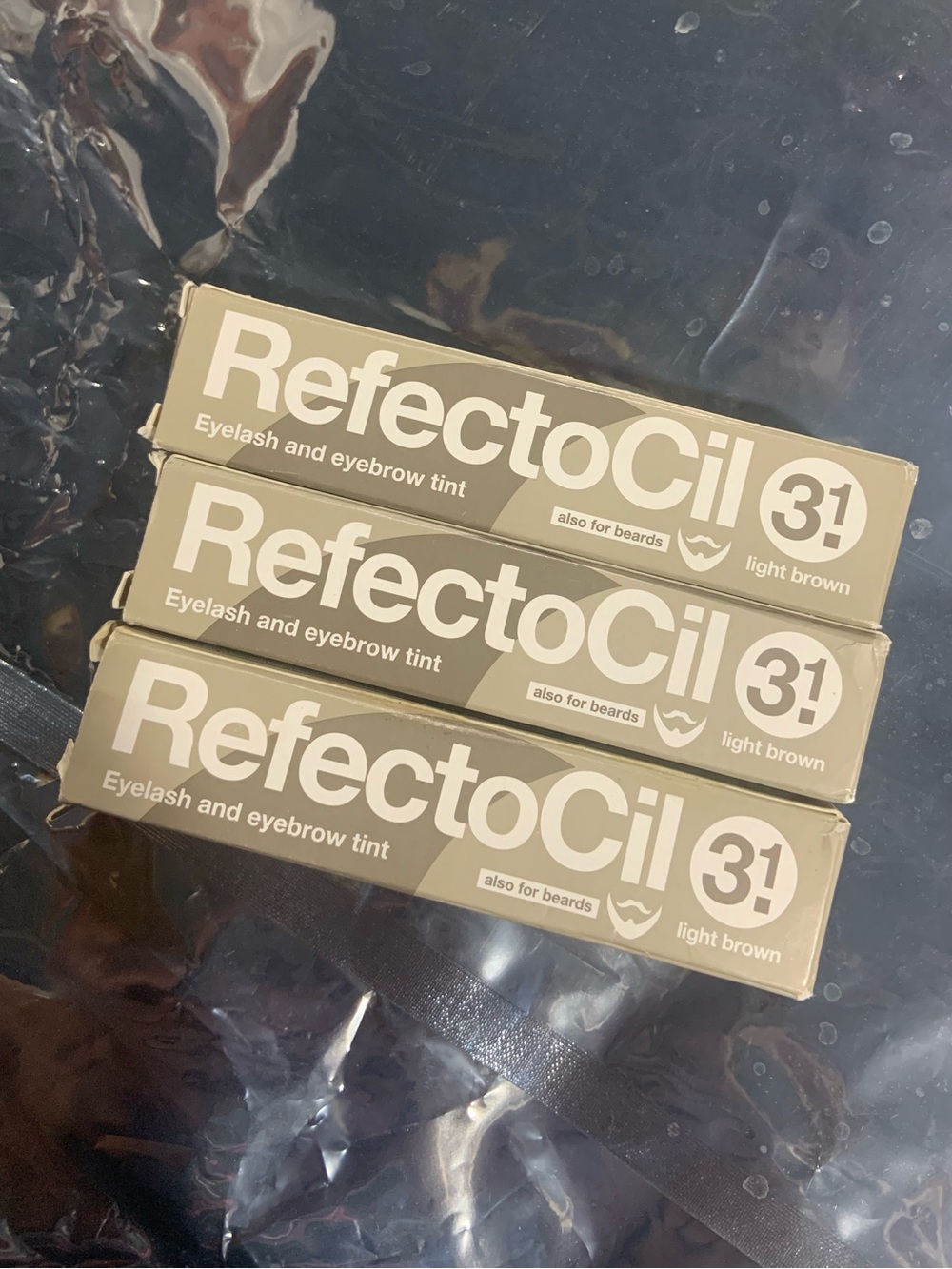 3 pcs RefectoCil Eyelash and Eyebrow Tint 
LIGHT BROWN  - as pictured